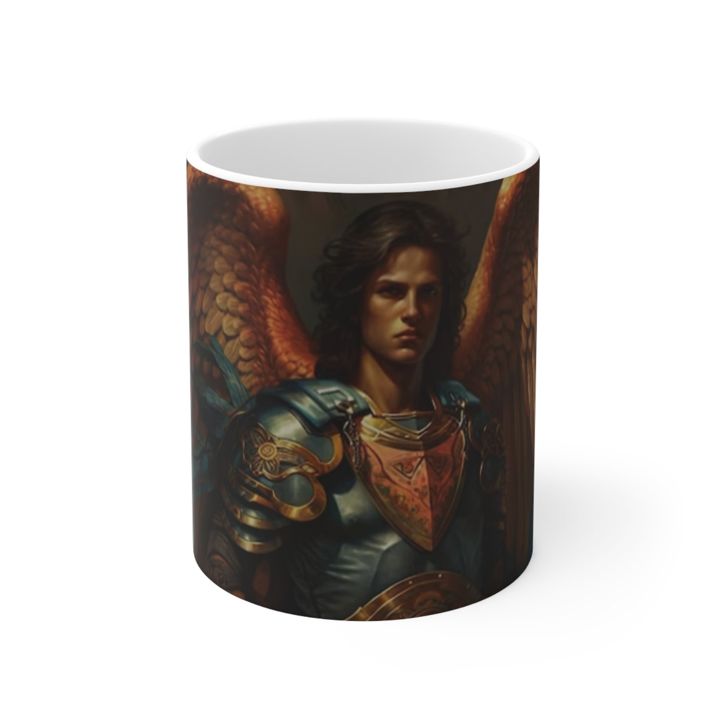 Saint Michael Defend Us In Battle Ceramic Mug 11oz