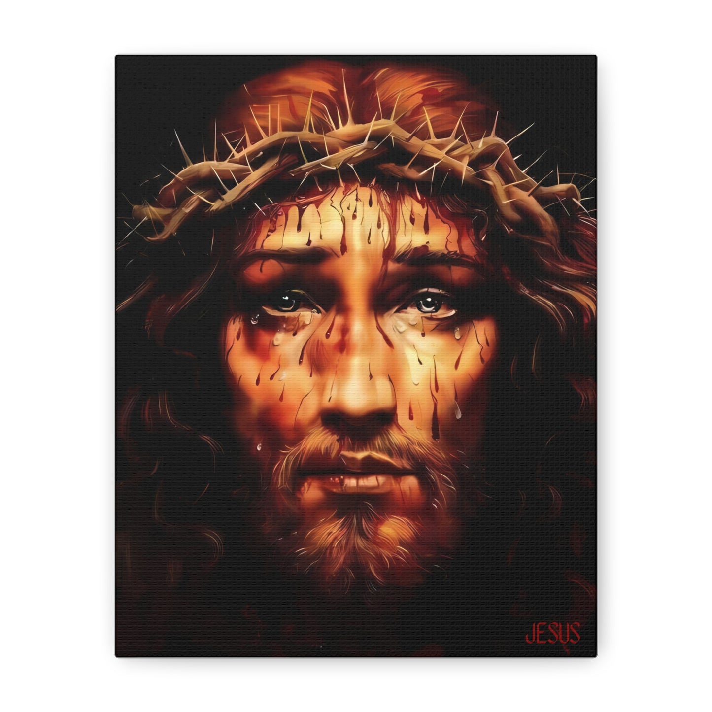 Most Precious Blood of Jesus Christ Canvas | Passion | Calvary | Holy Face | Our Father | Honor | Glory | Praise | Blessed Virgin Mary
